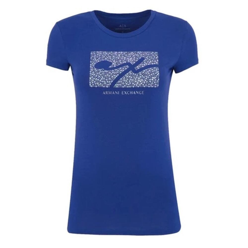 Women’s royal blue Armani Exchange short-sleeve t-shirt